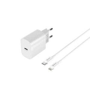 Φορτιστής ταξιδίου Smart PD 30W Gan Devia + Type-C to Lighting 3A - Image 3