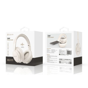 Devia Lite1 Wireless Headphones Beige - Image 3