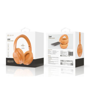 Devia Lite1 Wireless Headphones Orange - Image 3
