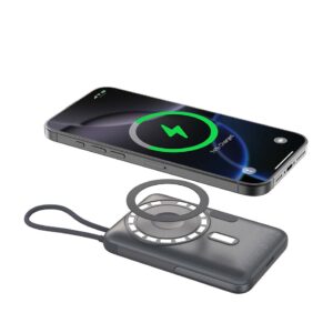 Power Bank Extreme Speed 22.5W 4σε1 Μαγνητικό με Στήριξη & Ενσωματομένο Καλώδιο (10000mAh) Devia - Image 4